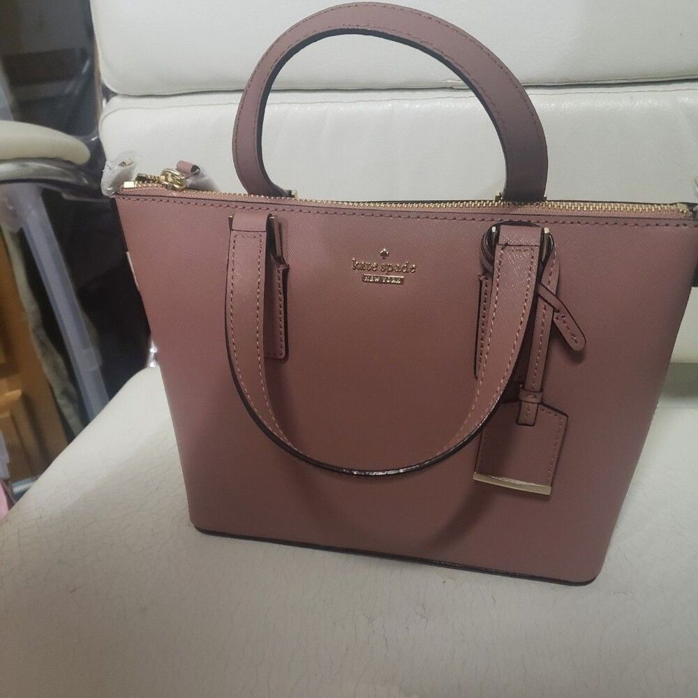 NWT Kate Spade Cameron Street Lucie Crossbody bag 9.1wx7.6hx3.3d Color-Tan PPP - Picture 8 of 10